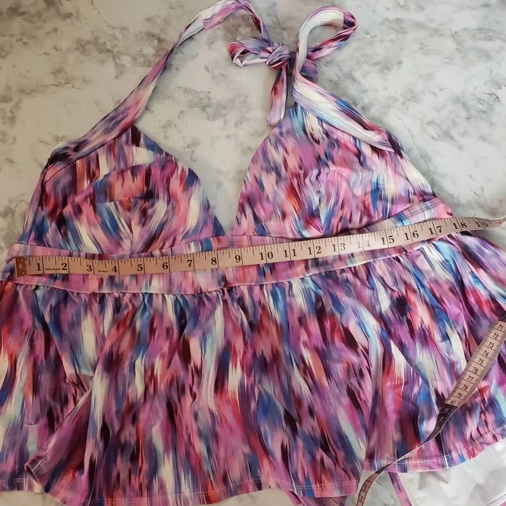 Pink Time and Tru Swim Top XL